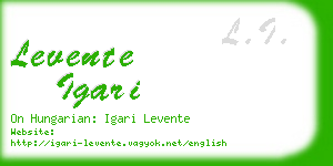 levente igari business card